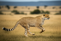 How to Create an Image of a cheetah running in the savanna using AI (Stable Diffusion) with Example Prompt