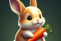 How to Create an Image of a cute rabbit holding a carrot using AI (Stable Diffusion) with Example Prompt