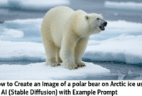 How to Create an Image of a polar bear on Arctic ice using AI (Stable Diffusion) with Example Prompt