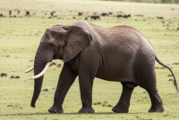 How to Create an Image of an elephant walking on the grassland using AI (Stable Diffusion) with Example Prompt