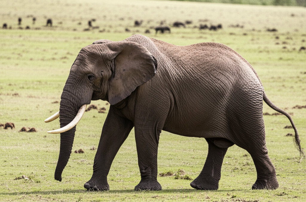 How to Create an Image of an elephant walking on the grassland using AI (Stable Diffusion) with Example Prompt