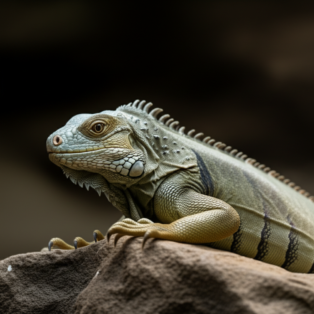 How to Create an Image of an iguana basking on a rock using AI (Stable Diffusion) with Example Prompt