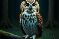 How to Create an Image of an owl in the night forest using AI (Stable Diffusion) with Example Prompt